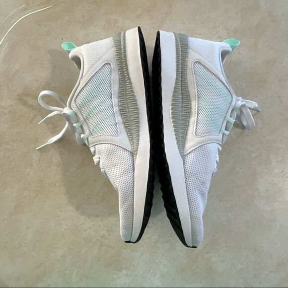 Women’s Puma Pacer Net shoes size 7.5 white mint - Picture 4 of 7